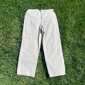 Eddie Bauer Cream Chinos Relaxed Fit Cotton Blend Very Nice Clean